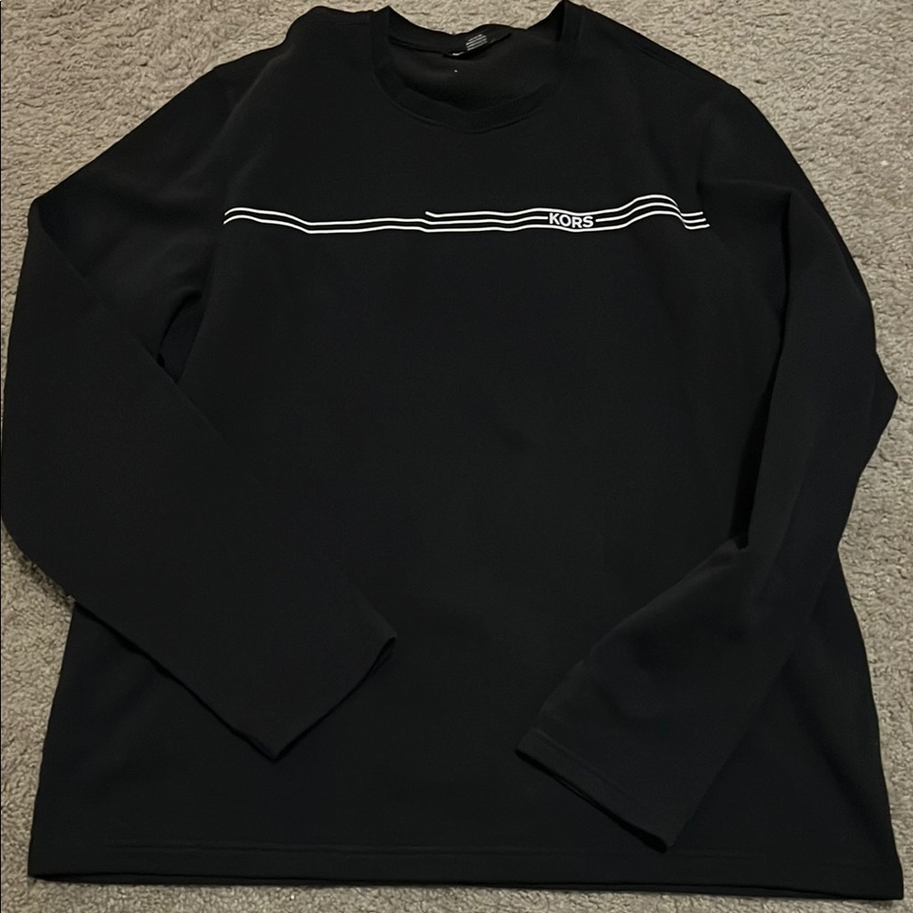 Michael Kors Black Long Sleeve Top